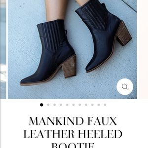 Brand New Mankind Faux Leather booties from Vici
